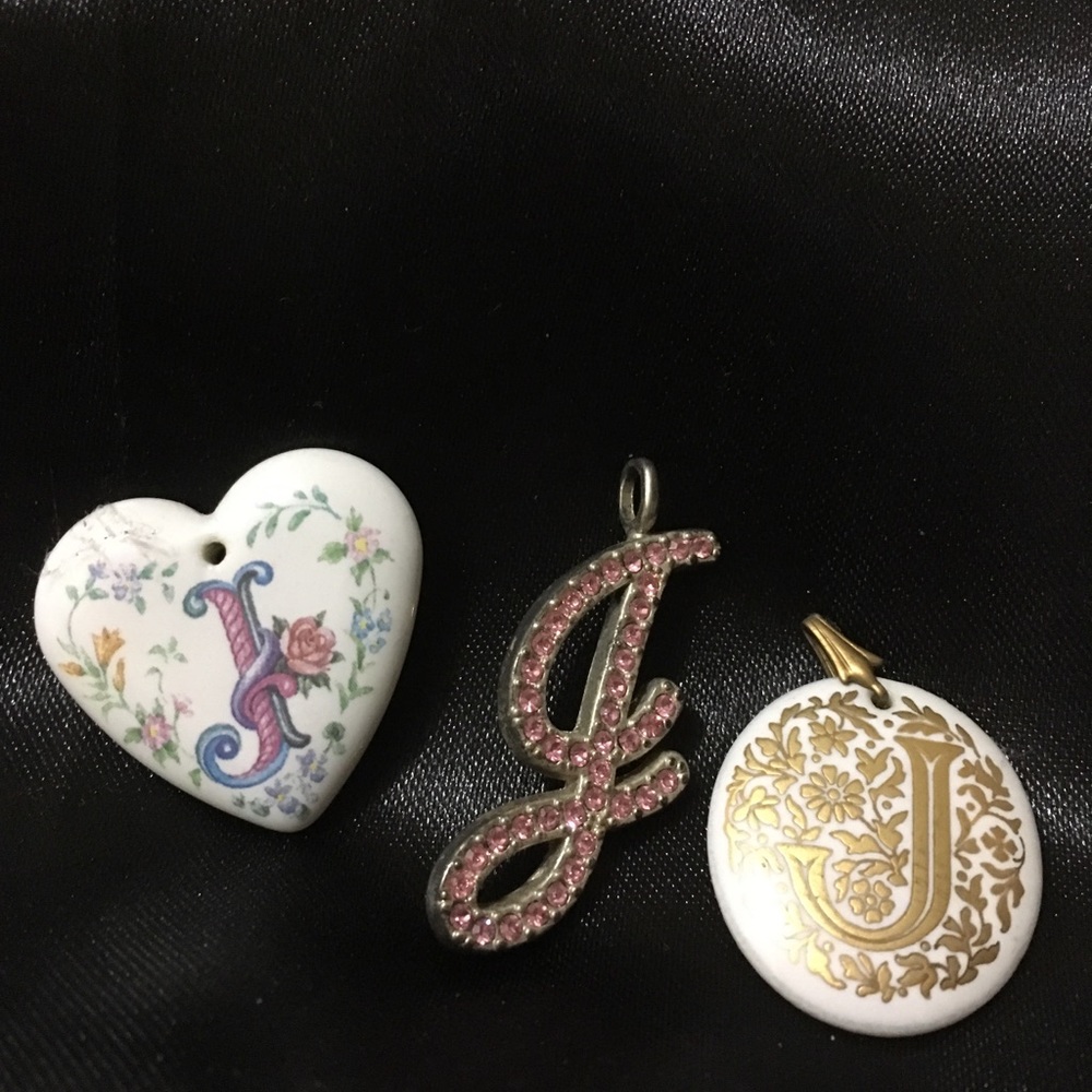 Pendants X 3 Letter “J”